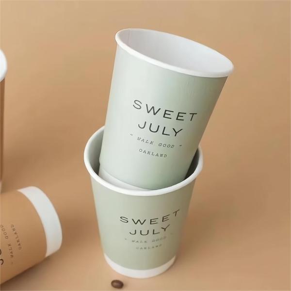 Biodegradable PLA Coffee Cup for Industrial Beverage in Business Offices and Industrial