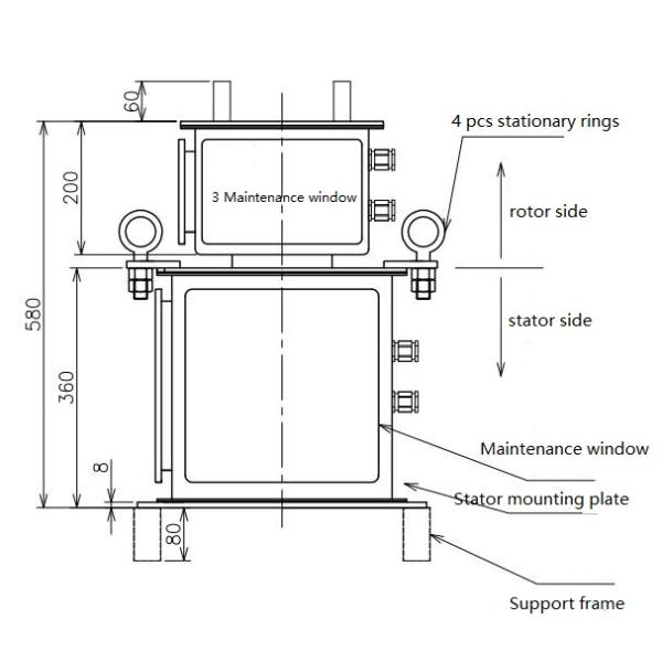 Водоустойчивое кольцо выскальзывания крана ранга IP65 с медными контактами графита