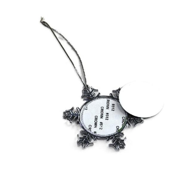 Personalized Sublimation Aluminium Hanging Christmas Decorations Metal Sublimation Christmas Ornament Blanks
