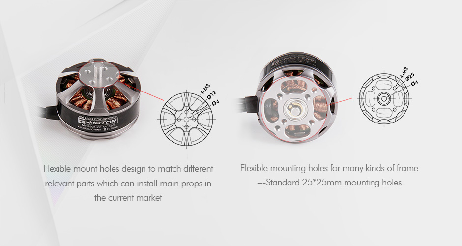 T-motor MN3508 Ultralight Aircraft Engine Antigravity Durable And High Performance Brushless Motor