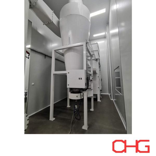 Cyclone Recovery System for Spray Booth Powder Coating Equipment Professional PLC Control Unit