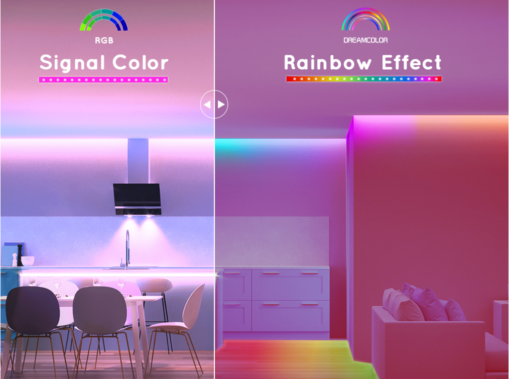 630 обломоков на метр RGB привели УДАР RGB прокладки привели ширину ленты DC24V 10mm