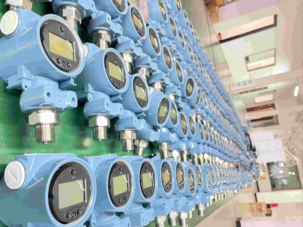 Hengtong LCD Flush Diaphragm Water Air Pressure Transmitter 4-20mA Pressure Sensor Industrial