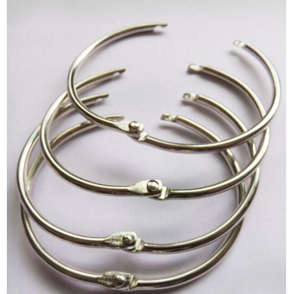 Metal silver nickel finish  50mm(2