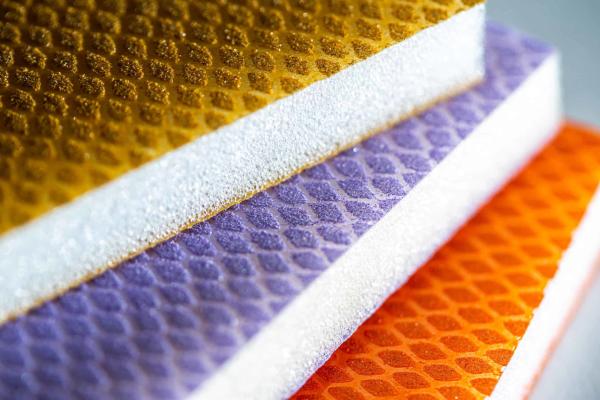 S66 Rhombus Double Face Sanding Sponge Aluminum Oxide Washable Reusable