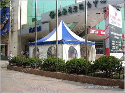 Color Stripe Top Cover Durable High Peak Pole Tent , High Peak Tent Rentals
