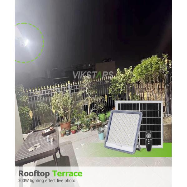 Aluminum Solar Flood Lights 100w 200w 300w 400w For Yard Villages Warehouse IP66 Waterproof