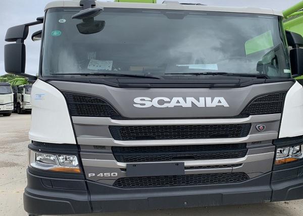 caminhão novo da bomba concreta de Scania da Suécia de 56m, 4 Axle Truck High Safety 180CBM