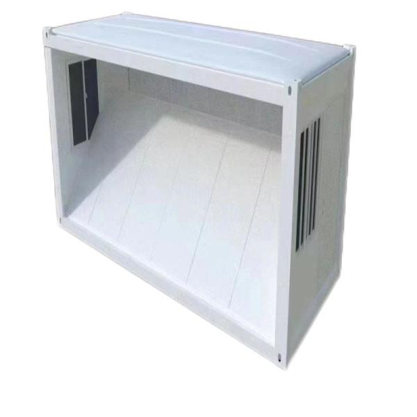 Casa de contenedores plegable de paneles de sandwich de acero con baño Soporte técnico en línea