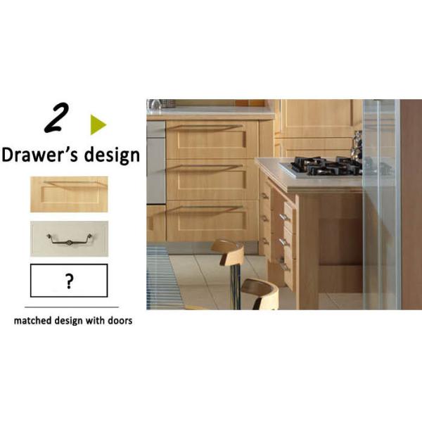 Light Wood Texture Shaker Kitchen Cabinet Doors For Interior Cabinets , 15mm Thickness