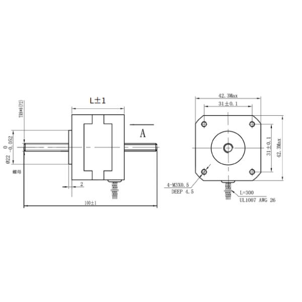 Серия Tr 8*8 продажи 42BYGHL большей части Hetai горячая (P2) cnc 4 голов мотор 1,8 градусов гибридный микро- линейный stepper