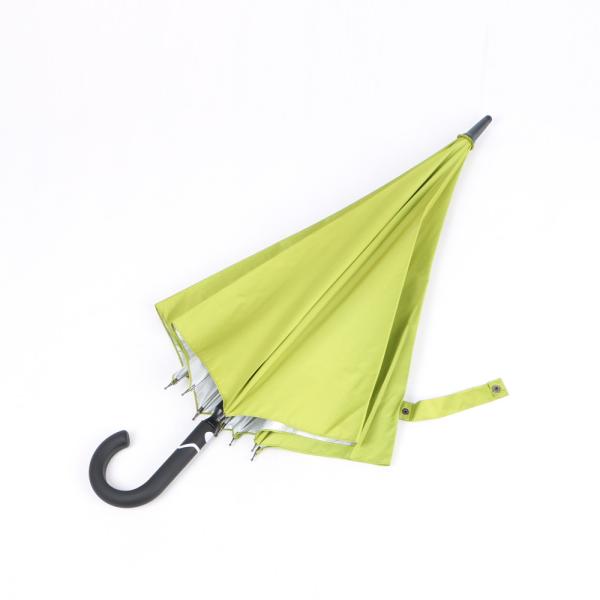 Uv Protection Curved Handle Umbrella With Plastic J Handle Automatic Open