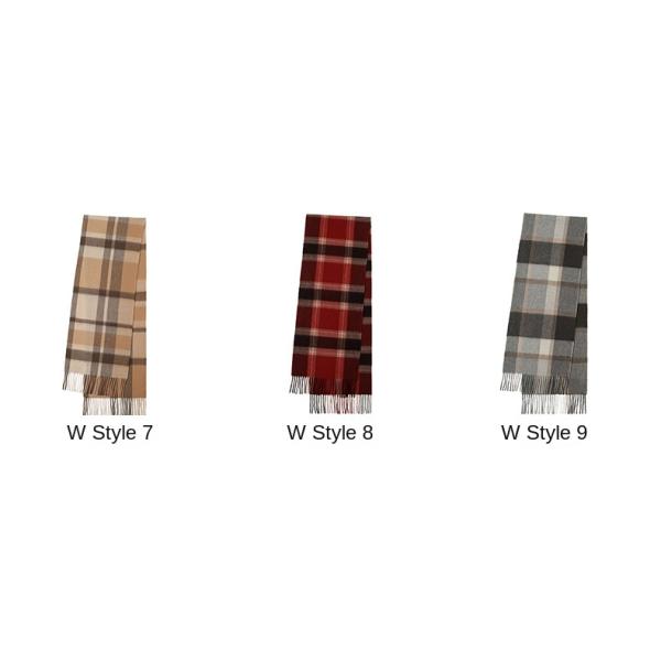 Long Style Cashmere Neck Warmer for Women in Warm Tartan Plaid Wool from Malaysia