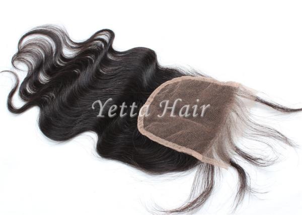Divisão livre/cabelo divisor meados de Remy do fechamento da parte superior do laço, cabelo brasileiro do Virgin da onda do corpo