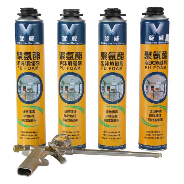 GP Polyurethane PU Foam Construction Adhesive Sealant White Color Strong Viscosity
