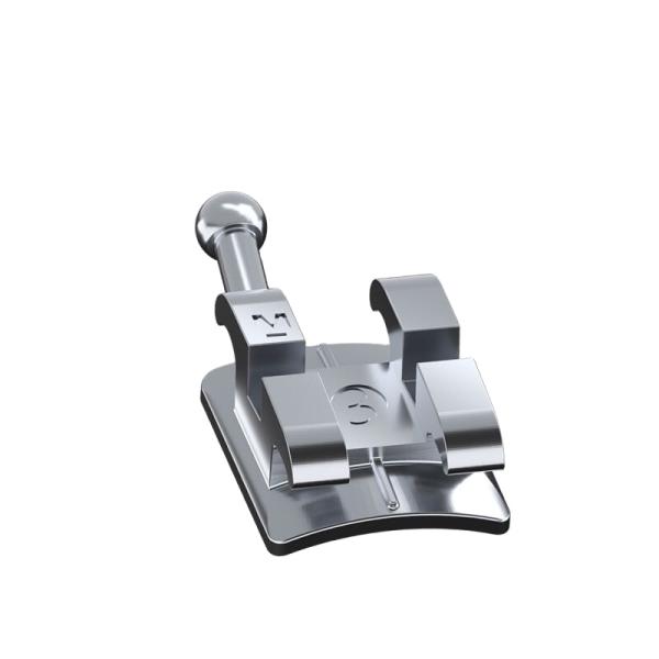 DTC Mim Monoblock Orthodontic Laser Dental Bracket MBT Roth Metal Brace with 3W/Hook