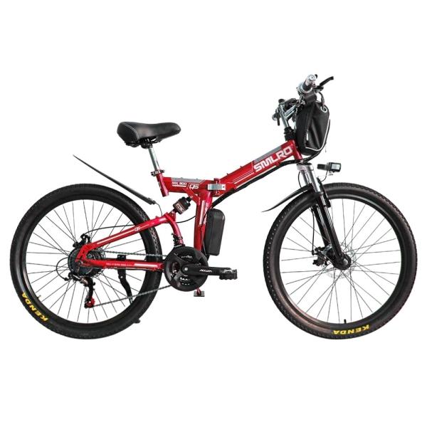13Ah 26 Inch Folding Electric Bike , Smlro Electric Bike  60km Per Power