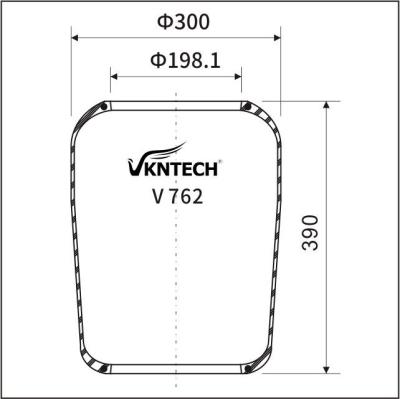 4.731.013.000 Bus Air Springs 1R2D 390 360 Goodyear 9010 Semi Trailer Air Bags VKNTECH V762