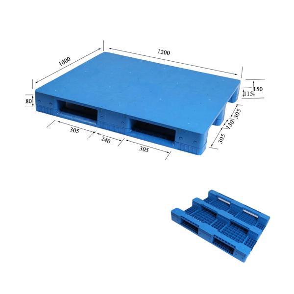 Reversible HDPE PP Nestable Plastic Pallet Insulation 4 Way Entry Type
