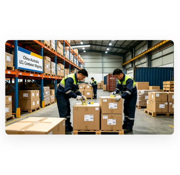 Cross Border Ocean LCL Container Shipping From China To Australia Sea Freight