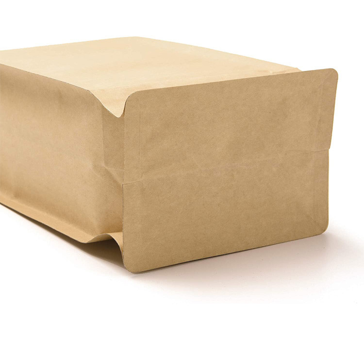 16oz 1lb Kraft стоят вверх по бумажному мешку бортового Gusset k с молнией платы тяги