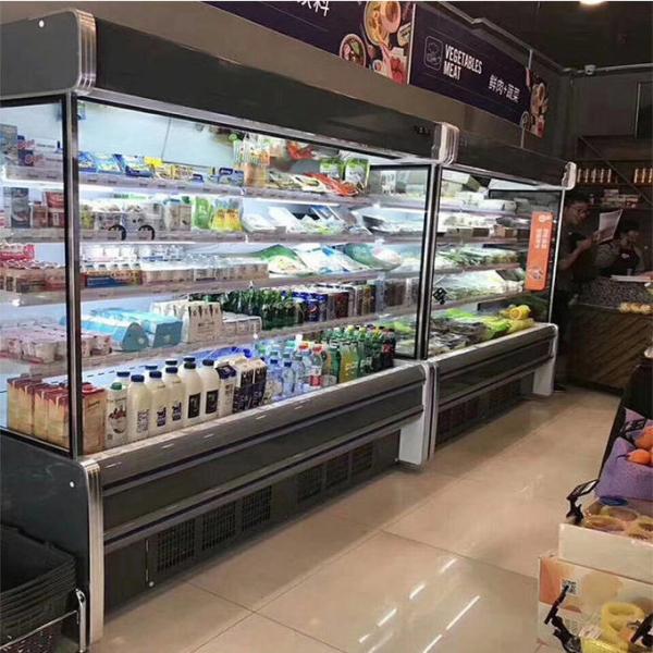 Digital Controller Fan Cooling 870L Open Showcase Chiller