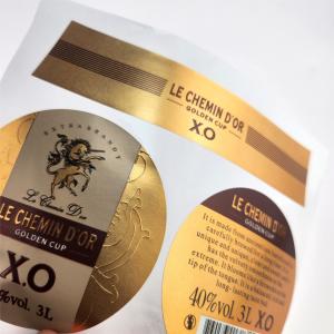 Étiquette de cognac personnalisée autocollant de bouteille de whisky personnalis