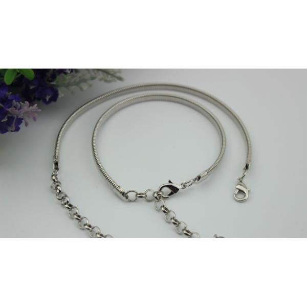 Universal fashion 129 mm length iron material light gold women shoes metal chain buckle with hooks