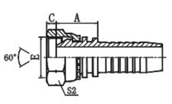 Компактный штуцер шланга гидросистемы 22611 нержавеющей стали с женским потоком БСП