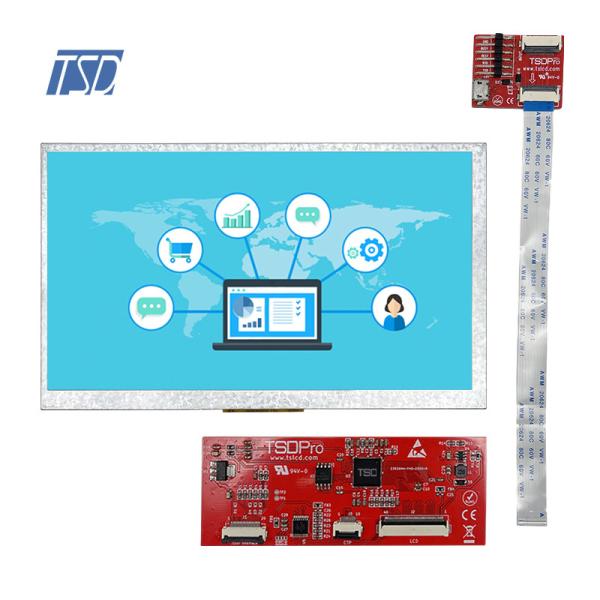12H ângulo 800x480 módulo da tela de um Tft Lcd de 7 polegadas com relação de UART Hmi