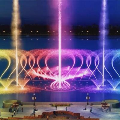 Signal Control Swing Fountain Multicolored 3D Digital Water Fountain