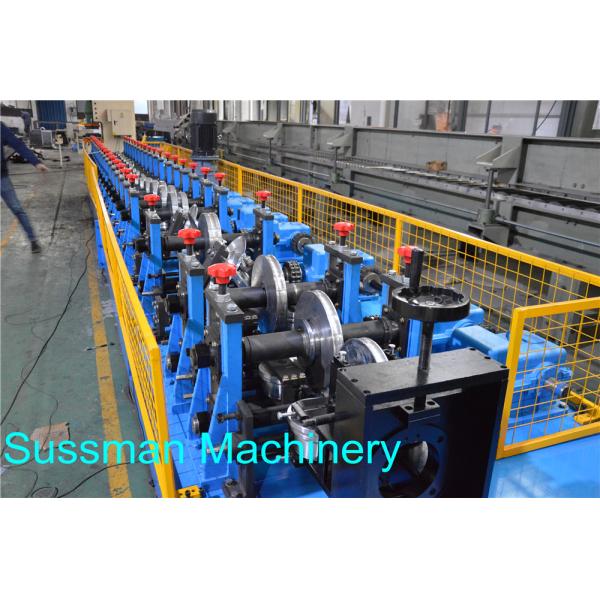 Automatic PLC Control Storage Rack Roll Forming Machine With Hydraulic Decoiler