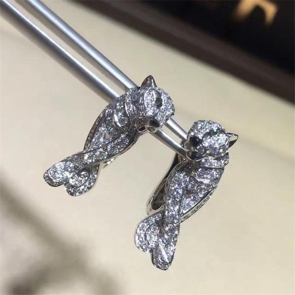 C leopard Earrings  18k gold  white gold yellow gold rose gold bracelet  Jewelry factory in Shenzhen, China