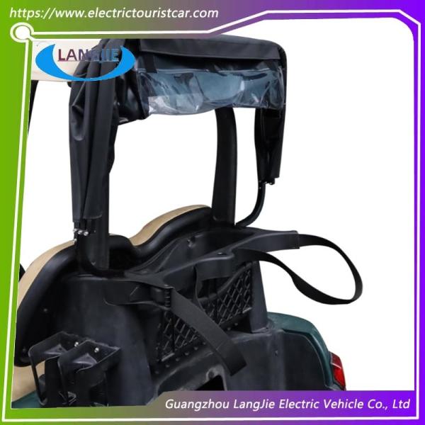 EZGO Carro de golf de cuatro ruedas Negro cubierta de lluvia de PVC plegable