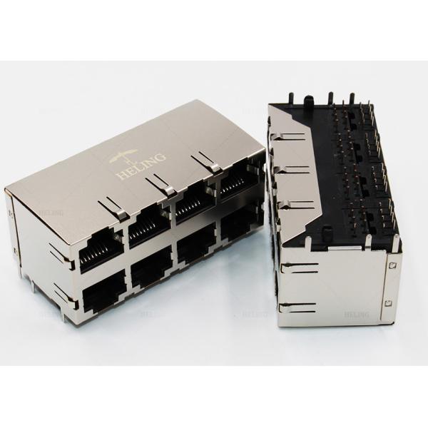 Плата вверх по женскому соединителю Lan SMT, соединителю низкопрофильного RJ45 водоустойчивому