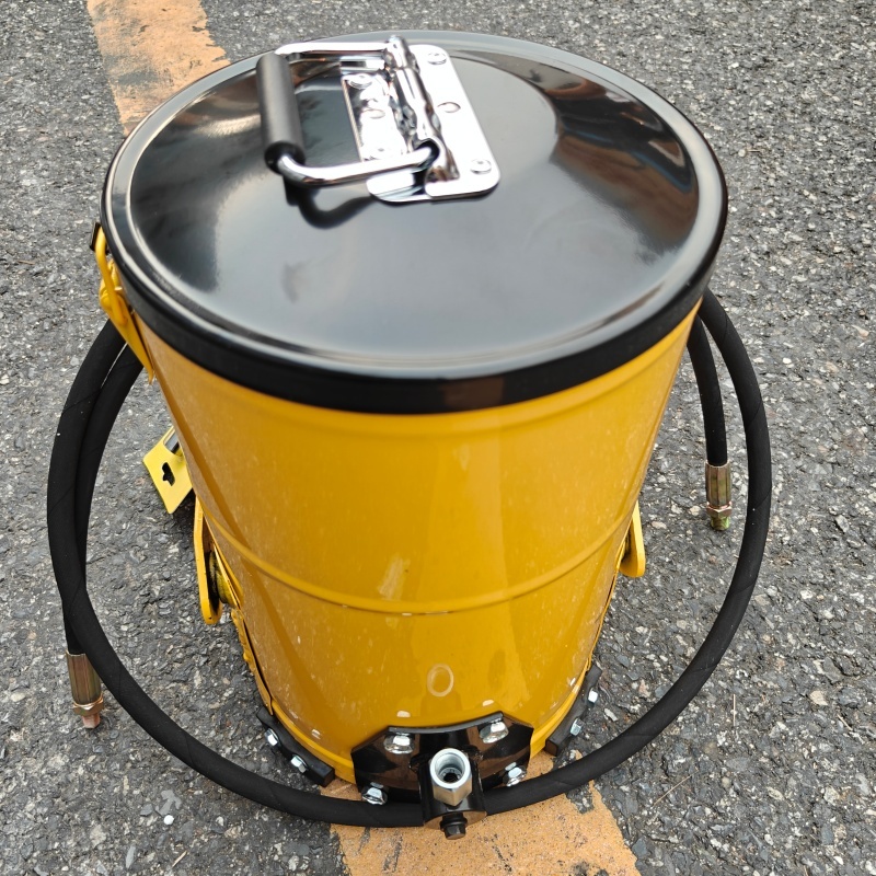 6L Foot Operated Grease Bucket, High Pressure Pedal Grease Pump for Excavator Machinery Lubrication