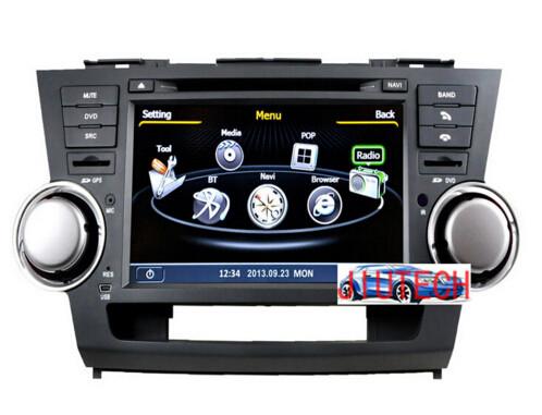 Stereo for Toyota Highlander Kluger 2008+ GPS Navigation Radio Multimedia Headunit DVD