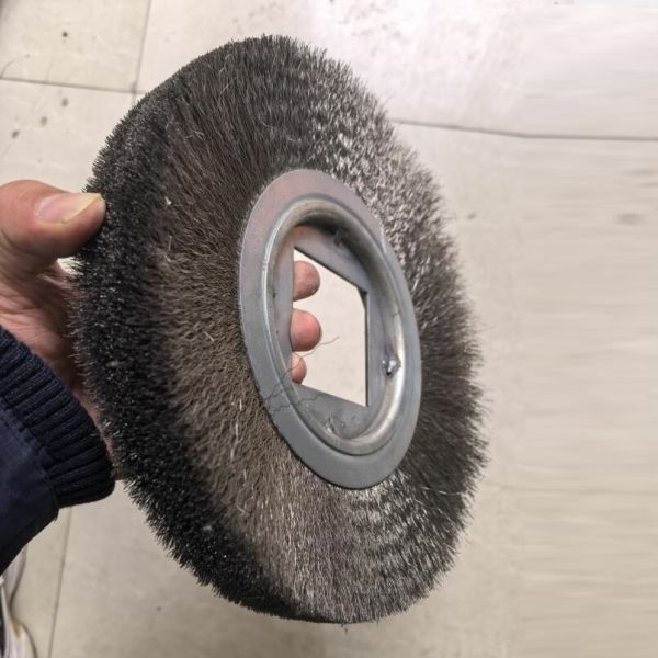10 inch Stainless Steel Wire Wheel Brush 250 OD X 40mm Square Inner Hole