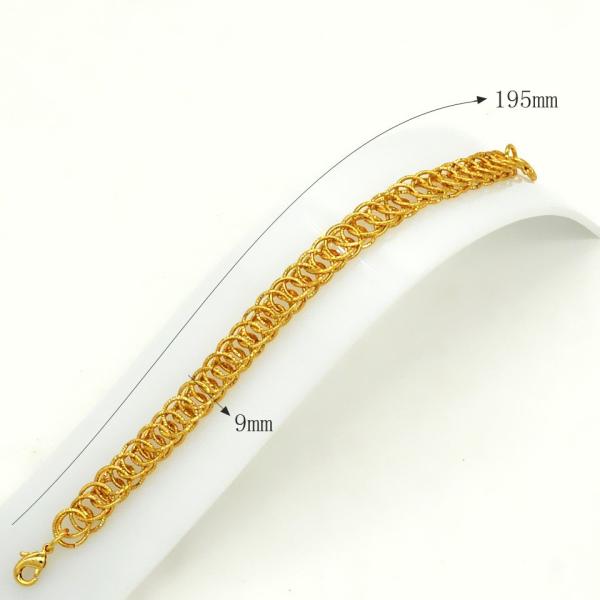 Hot Selling items Fashion jewelry Men or Womans bracelet Bangle 18K Real Gold Plated Link