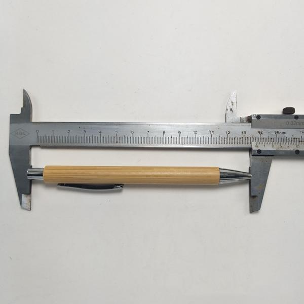 Plastico LOGO personalizado Bolígrafo de bambú reciclado Bolígrafo de madera Ancho de escritura 0,5 mm