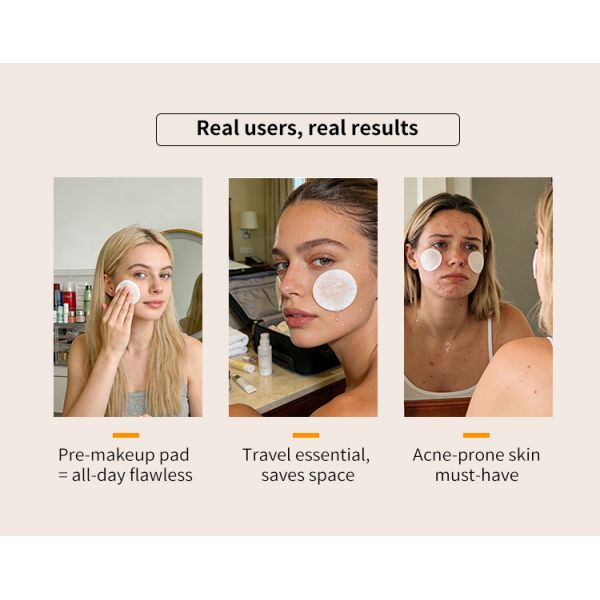 Private Label Hydrating Brightening Skin Care Acne Pore Brightening Private Label Face Exfoliating Collagen Cotton Toner Pads