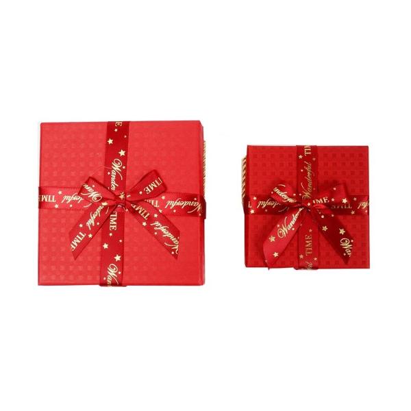 Papel recubierto Caja de regalo de chocolate de la víspera de Navidad de manzana de cartón de caramelo Embalaje de papel Cajas