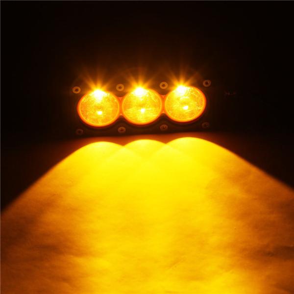 Super bright 30W yellow spot single row led light bar CREE LED PC lens  HCB-L30SDC