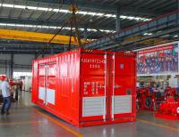 La resbalón roja 250GPM montó el paquete de la bomba de fuego con el motor diesel eléctrico/