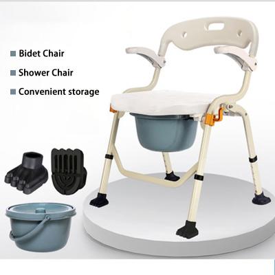 Lightweight 3 In 1 Toilet Chair Height Adjustment Folding Water Proof