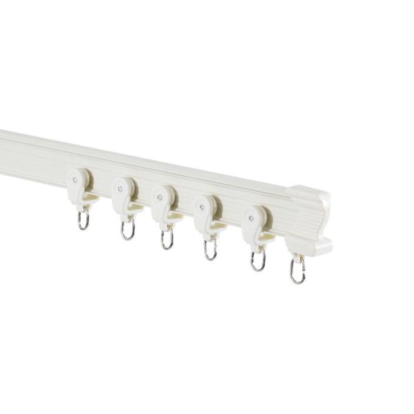 Ceilling Mounted Aluminum Shower Curtain Hook Curtain Track With Accessories