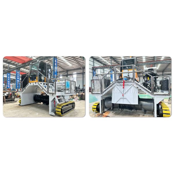 Hydraulic Crawler Compost Making Machine Organic Fertilizer Production Equipment