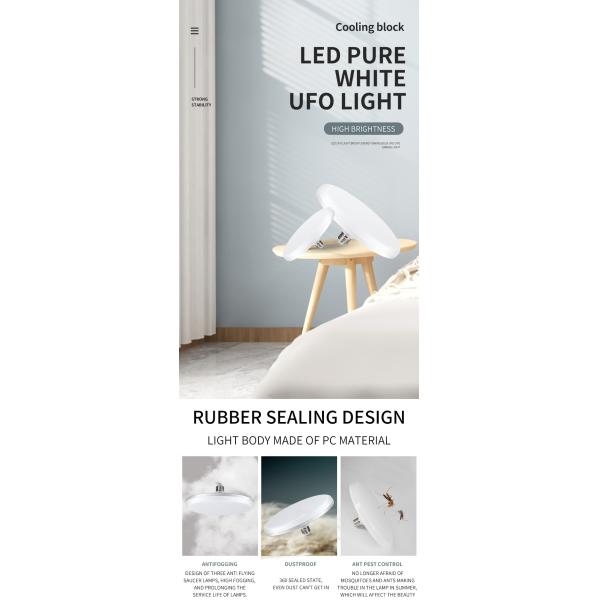 Energy Saving 15W LED UFO Light Garage Stall E27 Night Lighting Bulb