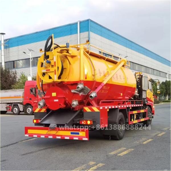 Factory Direct Selling Low-priced Dongfeng Sewage Suction Truck   Vacuum Truck   High-pressure Sewer Flushing Vehicle