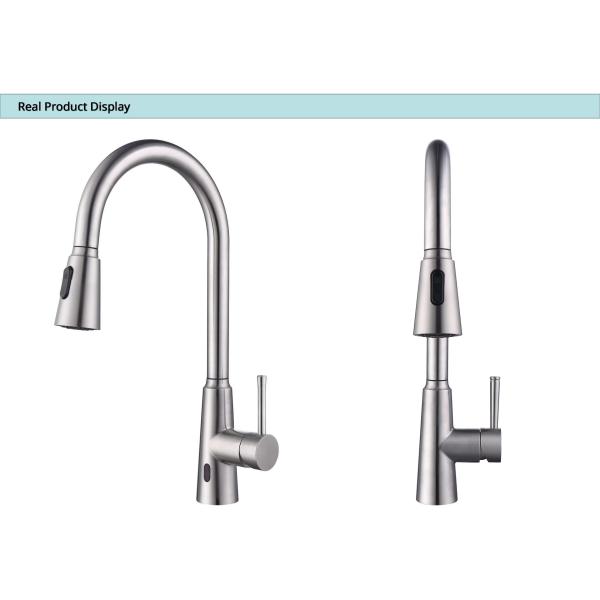 кран кухни рукава с плетеной внутренней прокладкой CUPC ручка умного однорычажная